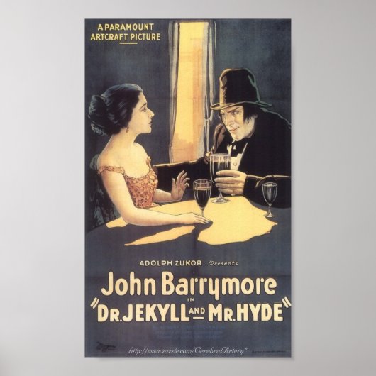 Dr Jekyll et M. Hyde (1920) Affiche cinématographi (Devant)