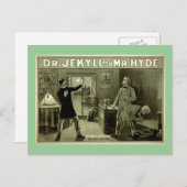 Dr. Jekyll Theater Poster Briefkaart (Voorkant / Achterkant)