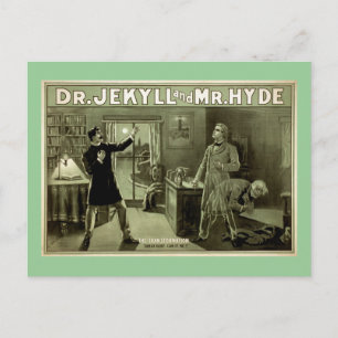 Dr. Jekyll Theater Poster Briefkaart
