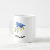 Dr. (Jouw naam) PhD Afstuderen Koffiemok (Voorkant links)