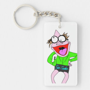 Dr. LeBrick draagt korte sleutelhanger