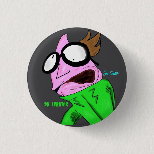 Dr. LeBrick kunst 2018 Ronde Button 3,2 Cm (Voorkant)