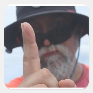 dr luke is niet onder de indruk vierkante sticker