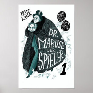 Dr Mabuse der Spieler 1922 Klassieke Film Poster