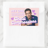 Dr. Mike Chest Compressions Rechthoekige Sticker (Tas)
