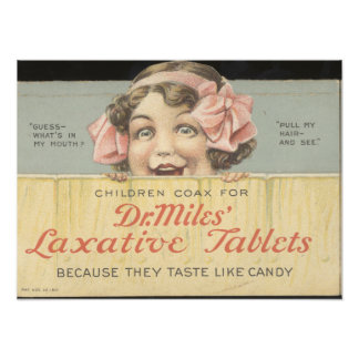 Dr Miles Laxative Tablets Ephemera Foto Print Foto Afdruk