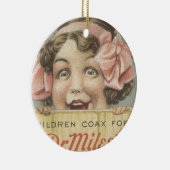 Dr. Miles Laxative Tablets Ephemera Keramisch Ornament (Rechts)