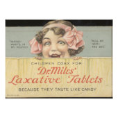 Dr. Miles Tablettes Laxatives Ephemera Photo Impri (Devant)