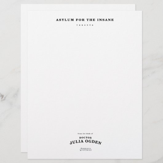 Dr Ogden Papeterie (Devant / Derrière)