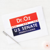 Dr. Oz US Senate Pennsylvania Rechthoekige Sticker (Envelop)