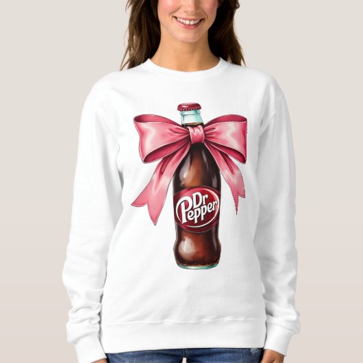 Dr. Pepper Pink Bow Coquette Sweatshirt (Devant)