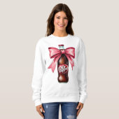 Dr.Pepper Roze Strikje Coquette Sweatshirt (Voorkant volledig)