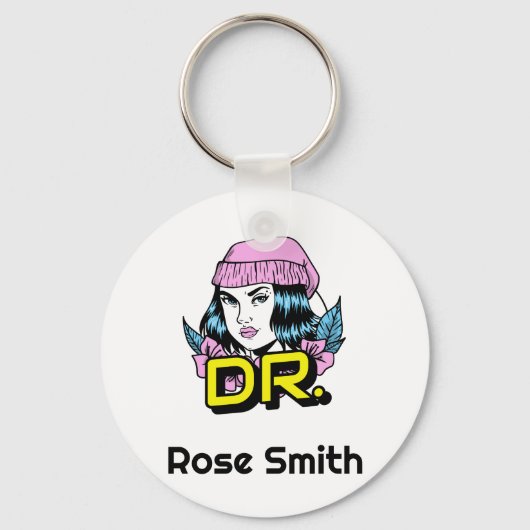  Dr. PhD Doctor Afstuderen Gift Sleutelhanger (Voorkant)