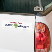 Dr. Ron Paul heeft mijn apathie genezen Bumpersticker (Op Truck)