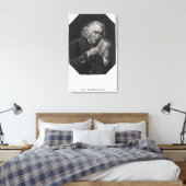 Dr. Samuel Johnson Canvas Afdruk (Insitu (Slaapkamer))