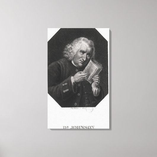 Dr. Samuel Johnson Canvas Afdruk (Voorkant)