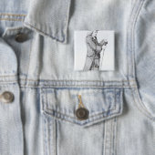 Dr. Samuel Johnson Vierkante Button 5,1 Cm (In situ)