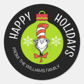 Dr. Seus | Kat in het Pet | Christmas Gift Label (Voorkant)