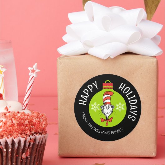 Dr. Seus | Kat in het Pet | Christmas Gift Label (Feest)