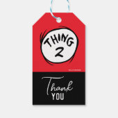 Dr. Seuss | Aangepast ding één ding twee Cadeaulabel (Achterkant)