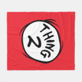 Dr. Seuss | Aangepast ding één ding twee Fleece Deken (Voorkant (Horizontaal))