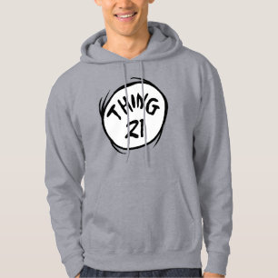 Dr. Seuss Aangepast ding één ding twee Hoodie