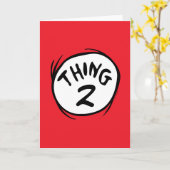Dr. Seuss | Aangepast ding één ding twee Kaart (Gele Bloem)