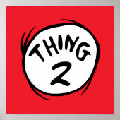 Dr. Seuss | Aangepast ding één ding twee Poster (Voorkant)