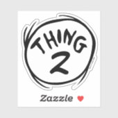 Dr. Seuss | Aangepast ding één ding twee Sticker (Vel)