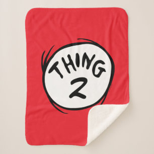Dr. Seuss Aangepast Thing One Thing Two Sherpa Deken
