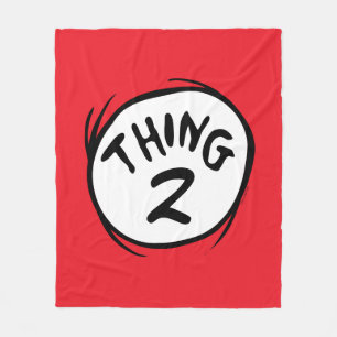 Dr. Seuss Aangepaste Thing One Thing Two Fleece Deken