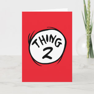 Dr. Seuss Aangepaste Thing One Thing Two Kaart