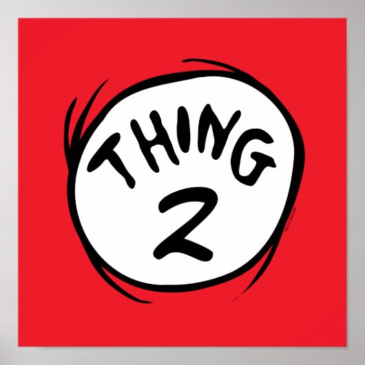 Dr. Seuss | Aangepaste Thing One Thing Two Poster (Voorkant)