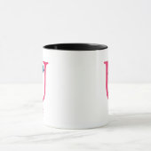 Dr. Seuss ABC: Brief U - roze| Jouw namen toevoege Mok (Midden)