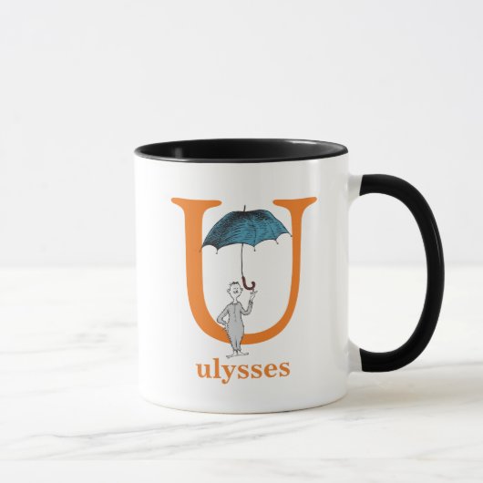 Dr. Seuss ABC: Brief U - Sinaasappel| Jouw namen t Mok (Rechts)