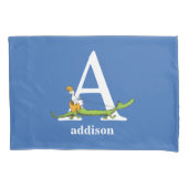 Dr. Seuss ABC: Letter A - White | Jouw namen toevo Kussensloop (Voorkant)