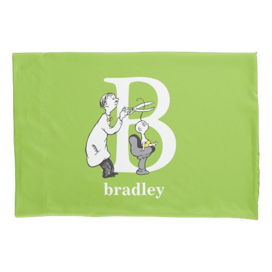 Dr. Seuss ABC: Letter B - White | Jouw namen toevo Kussensloop (Voorkant)