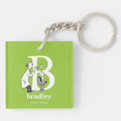 Dr. Seuss ABC: Letter B - White | Jouw namen toevo Sleutelhanger (Achterkant)