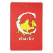 Dr. Seuss ABC: Letter C - White | Jouw namen toevo Mini Klembord (Achterkant)