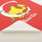 Dr. Seuss ABC: Letter C - White | Jouw namen toevo Sherpa Deken (3/4)