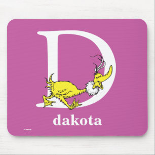 Dr. Seuss ABC: Letter D - White   Jouw namen toevo Muismat