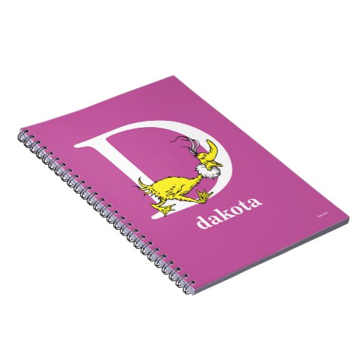 Dr. Seuss ABC: Letter D - White | Jouw namen toevo Notitieboek (Rechterzijde)