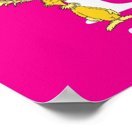 Dr. Seuss ABC: Letter F - White | Jouw namen toevo Poster (Hoek)