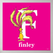 Dr. Seuss ABC: Letter F - White | Jouw namen toevo Poster (Voorkant)