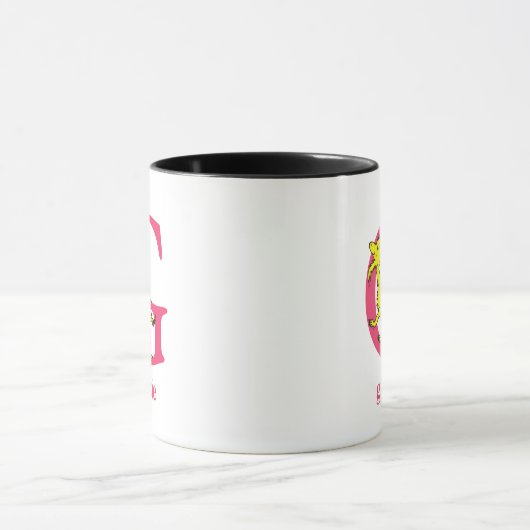 Dr. Seuss ABC: Letter G - Roze | Jouw namen toevoe Mok (Midden)