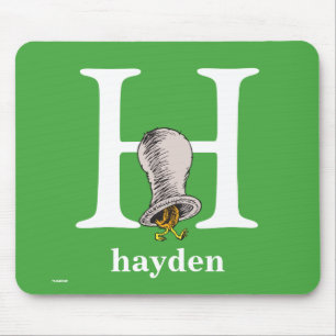 Dr. Seuss ABC: Letter H - White Jouw namen toevo Muismat