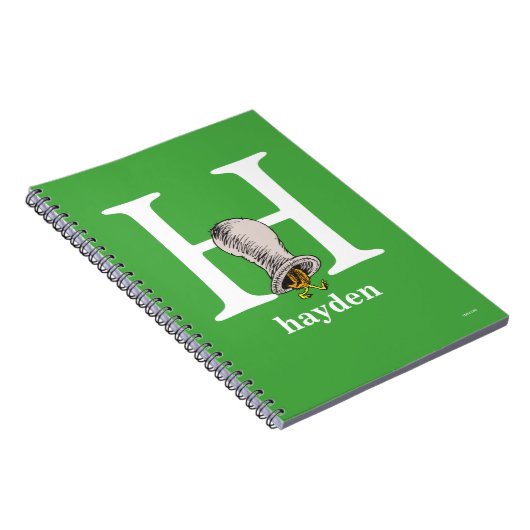 Dr. Seuss ABC: Letter H - White | Jouw namen toevo Notitieboek (Rechterzijde)