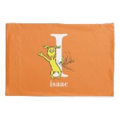 Dr. Seuss ABC: Letter I - White | Jouw namen toevo Kussensloop (Achterkant)