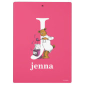Dr. Seuss ABC: Letter J - White | Jouw namen toevo Klembord (Achterkant)