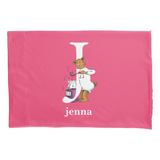 Dr. Seuss ABC: Letter J - White | Jouw namen toevo Kussensloop (Voorkant)